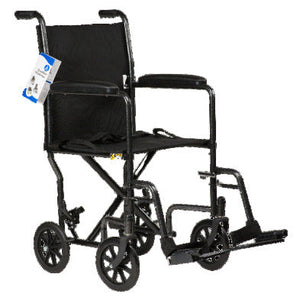 DynaRide Transport Wheelchair - 19" x 16" w/ Fixed Full Arm, Silver Vein DynaRide Transport Wheelchair - 19" x 16" w/ Fixed Full Arm, Silver Vein