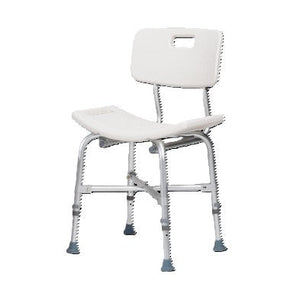 Bariatric Shower Chair w/ Back, White, 1pc/bx Bariatric Shower Chair w/ Back, White, 1pc/bx