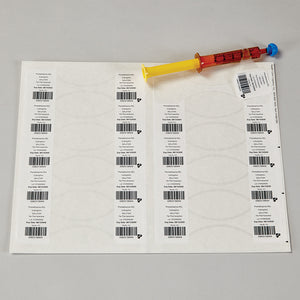 Health Care Logistics Bowtie Laser Polyester Labels Health Care Logistics Bowtie Laser Polyester Labels