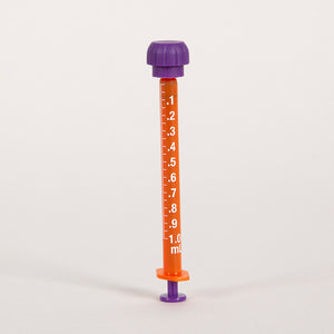 Health Care Logistics Low Dose ENFit Syringes, 1mL Amber, Case Health Care Logistics Low Dose ENFit Syringes, 1mL Amber, Case