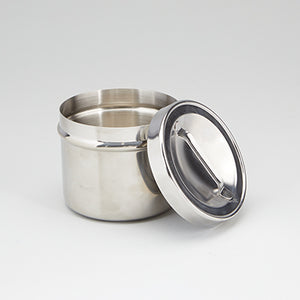 Health Care Logistics Stainless Steel Jar with Lid, 0.5-Quart Health Care Logistics Stainless Steel Jar with Lid, 0.5-Quart