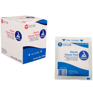Gauze Pad - Sterile 1's, 3" x 3" 12 Ply Gauze Pad - Sterile 1's, 3" x 3" 12 Ply