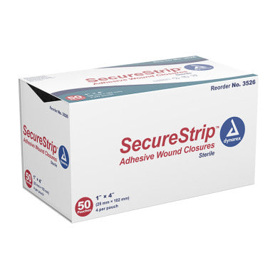 SecureStrip Adhesive Wound Closures - Sterile, 1" x 4"