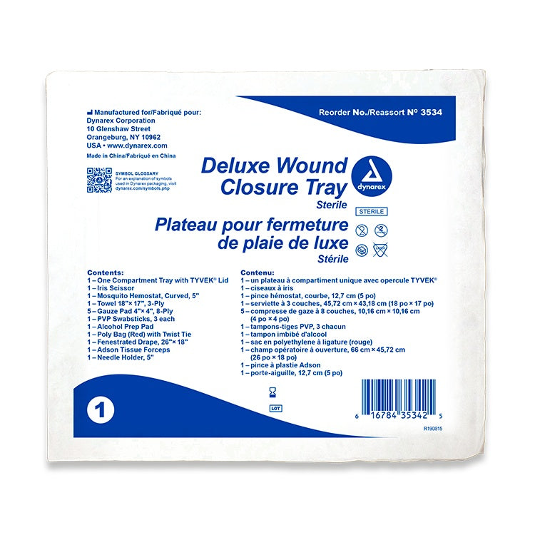 Deluxe Wound Closure Trays, 20/cs