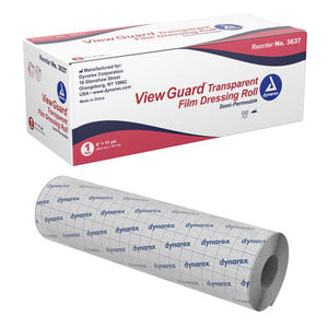 View Guard Transparent Film Dressing Roll, 8" x 11 yd View Guard Transparent Film Dressing Roll, 8" x 11 yd