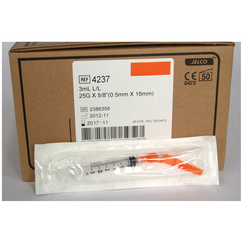 Needle, Safety, Hypodermic, 25G x 5/8