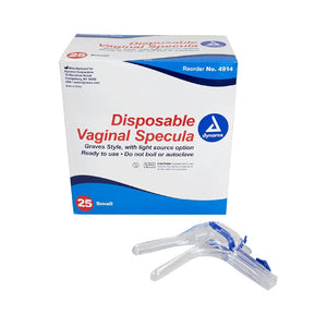 Vaginal Specula Disposable w/ Light Option, Small, 4/25/cs Vaginal Specula Disposable w/ Light Option, Small, 4/25/cs