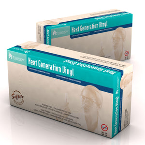 Next Generation Stretch Vinyl Exam Gloves, Large, Powder Free, 10/100/cs Next Generation Stretch Vinyl Exam Gloves, Large, Powder Free, 10/100/cs