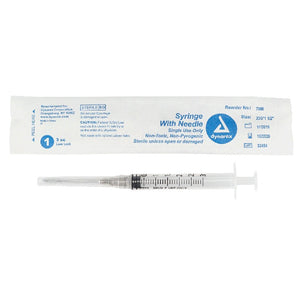 Syringe - Non-Safety with Needle - Luer Lock, 22G, 1.5" Needle, 3 cc, 8/100/cs Syringe - Non-Safety with Needle - Luer Lock, 22G, 1.5" Needle, 3 cc, 8/100/cs