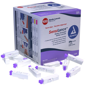 Button Activated Safety Lancets - Sterile, 28G, 1.8 mm, 10/100/cs Button Activated Safety Lancets - Sterile, 28G, 1.8 mm, 10/100/cs
