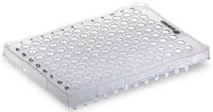 PCR plate half skirt, 96 well, transparent PCR plate half skirt, 96 well, transparent