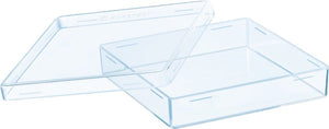 Petri dish, 100 x 100 x 20 mm, transparent, without ventilation cams Petri dish, 100 x 100 x 20 mm, transparent, without ventilation cams