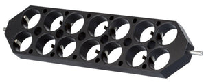Block rotor, for 14 tubes up to 28 mm diameter, for SARMIX M 2000 Block rotor, for 14 tubes up to 28 mm diameter, for SARMIX M 2000