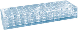 Rack, PC, format: 12 x 4, suitable for reaction tubes 1.5 ml Rack, PC, format: 12 x 4, suitable for reaction tubes 1.5 ml