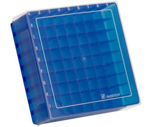 Storage box, slip-on lid, PP, format: 9 x 9, for 81 collection tubes 9,38,76,681 Storage box, slip-on lid, PP, format: 9 x 9, for 81 collection tubes 9,38,76,681