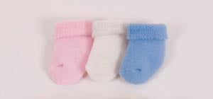 Bootie, Newborn, White Bootie, Newborn, White