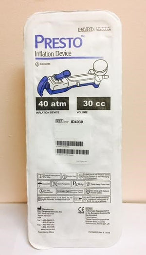 Presto Inflation High Pressure (40 ATM) Device Presto Inflation High Pressure (40 ATM) Device
