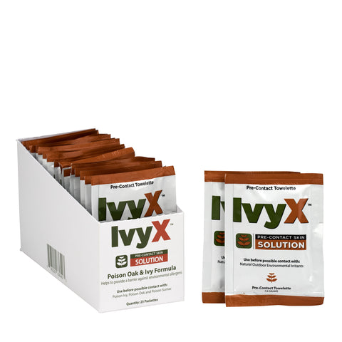 IvyX Pre-Contact Lotion Packets