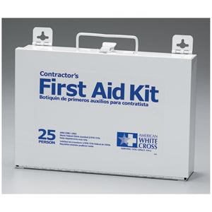 First Aid Kit, 25 Person, Metal Case First Aid Kit, 25 Person, Metal Case