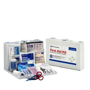 25 Person First Aid Kit, Metal Case 25 Person First Aid Kit, Metal Case