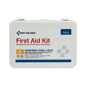 25 Person First Aid Kit, ANSI A+, Metal Case 25 Person First Aid Kit, ANSI A+, Metal Case