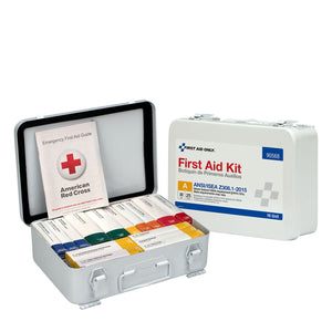 16 Unit First Aid Kit, ANSI A, Metal Case 16 Unit First Aid Kit, ANSI A, Metal Case