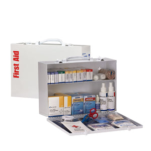 2 Shelf First Aid ANSI A+ Metal Cabinet, w/ Meds 2 Shelf First Aid ANSI A+ Metal Cabinet, w/ Meds