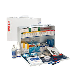 2 Shelf First Aid ANSI B+ Metal Cabinet, w/ Meds 2 Shelf First Aid ANSI B+ Metal Cabinet, w/ Meds