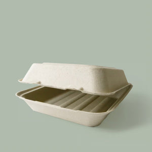 8" x 8" Farmer's Fiber Collection Compostable Clamshell 8" x 8" Farmer's Fiber Collection Compostable Clamshell