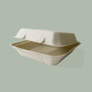 9" x 9" Eco-Bamboo Collection Hinged Clamshell 9" x 9" Eco-Bamboo Collection Hinged Clamshell