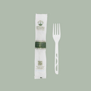 Fork, Heavy Duty White - Bulk CPLA Compostable Cutlery Fork, Heavy Duty White - Bulk CPLA Compostable Cutlery