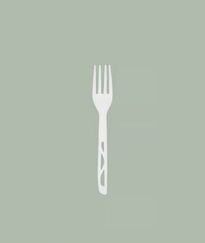 Fork, Medium Weight White - Bulk CPLA Compostable Cutlery Fork, Medium Weight White - Bulk CPLA Compostable Cutlery