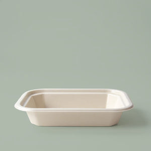 24oz Eco-Bamboo Collection Fiber Rectangular Uncoated Container 24oz Eco-Bamboo Collection Fiber Rectangular Uncoated Container