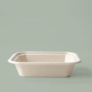 32oz Eco-Bamboo Collection Fiber Rectangular Coated Container 32oz Eco-Bamboo Collection Fiber Rectangular Coated Container