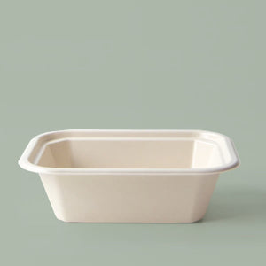 40oz Eco-Bamboo Collection Fiber Rectangular Coated Container 40oz Eco-Bamboo Collection Fiber Rectangular Coated Container