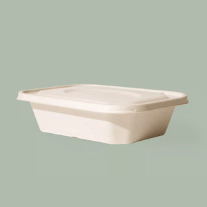 55oz Eco-Bamboo Collection Fiber Rectangular Uncoated Container 55oz Eco-Bamboo Collection Fiber Rectangular Uncoated Container