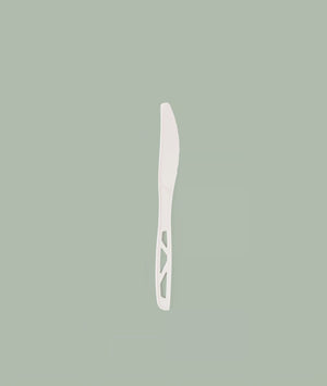 Knife, Medium Weight White - Bulk CPLA Compostable Cutlery Knife, Medium Weight White - Bulk CPLA Compostable Cutlery