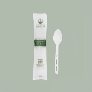 Spoon, Heavy Duty White - Bulk CPLA Compostable Cutlery Spoon, Heavy Duty White - Bulk CPLA Compostable Cutlery