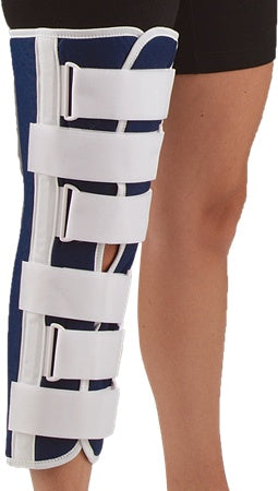 Knee Immobilizer, 12IN Blue Canvas, L Knee Immobilizer, 12IN Blue Canvas, L
