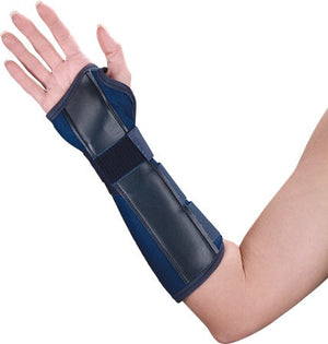 Wrist/Forearm Splint, Canvas 11", Blue, Hook & Loop, LT, M Wrist/Forearm Splint, Canvas 11", Blue, Hook & Loop, LT, M