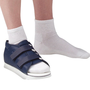 Post-Op Shoe, Navy Canvas Rubber, Loop-Lock, Female, S Post-Op Shoe, Navy Canvas Rubber, Loop-Lock, Female, S
