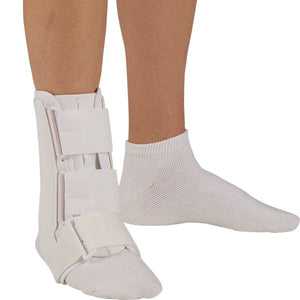 Ankle Brace Leatherette, w/Stays,Lace-Up,S Ankle Brace Leatherette, w/Stays,Lace-Up,S