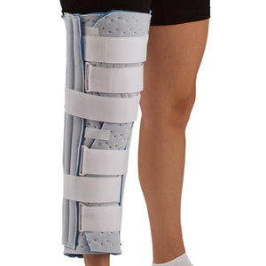 Knee Immobilizer, Cutaway 20IN, Blue Foam, Contoured Knee Immobilizer, Cutaway 20IN, Blue Foam, Contoured