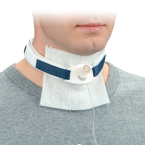 Trach Tube Holder, Foam Blue Purr Foam, Velc,Adj to 23 Trach Tube Holder, Foam Blue Purr Foam, Velc,Adj to 23