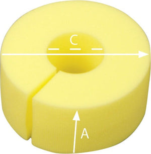Foam Positioner, Foot Elevator (Donut), 6 X 8 X 3.5" Foam Positioner, Foot Elevator (Donut), 6 X 8 X 3.5"