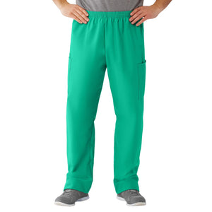 AngelStat Unisex Cargo Scrub Pants with Elastic Waist, Jade, Long Inseam, Size M AngelStat Unisex Cargo Scrub Pants with Elastic Waist, Jade, Long Inseam, Size M