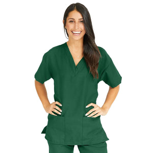 PerforMAX Women's V-Neck 3-Pocket Tunic Scrub Top, Size M, Evergreen PerforMAX Women's V-Neck 3-Pocket Tunic Scrub Top, Size M, Evergreen