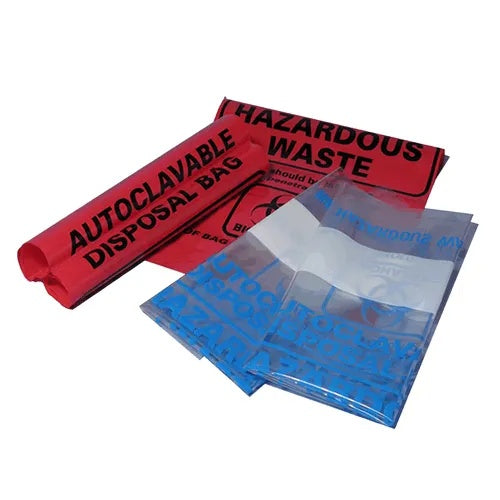 BioHazard Bag, Autoclavable - Red, 12x26, 200/case