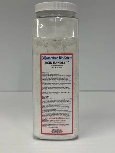 Acid Handler (free flowing powder neutralizes and solidifies acid solution spills), 1 gallon bottle
