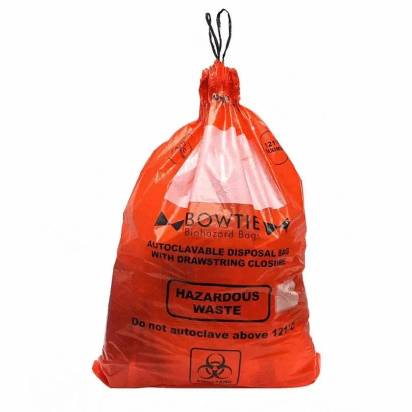 BioHazard Waste Bags 25x35, 100/case